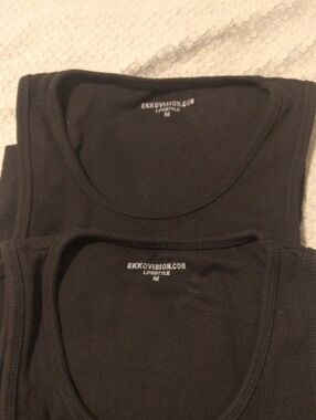 Black Men's Ribbed Tank Top -2 Pack